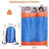 3 People Sleeping Bag Lightweight Water Resistant for 3 Season