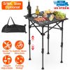 Portable Folding Camping Table With Adjustable Height