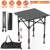 Portable Folding Camping Table With Adjustable Height