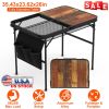 Aluminum Alloy Camping Picnic Adjustable Height Grill Stand 66LBS Max Load 35.43x23.62x26in