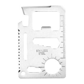 11 In 1 Stainless Steel Multi-tool Wallet Survival Pocket Tool