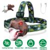 Dinosaur Headlamp Kids Headlight with Realistic Roar Sound 4 Modes