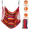 Canvas Hammock Hanging Swing Seat with Rope Seat w/ 2Pillows and 440LBS Load