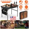 Aluminum Alloy Camping Picnic Adjustable Height Grill Stand 66LBS Max Load 35.43x23.62x26in