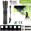 Rechargeable LED Flashlight 50000LM with 5Modes