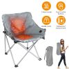 Heated Folding Chair With 3 Adjustable Heat Levels And Supports 264LBS