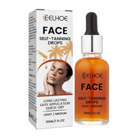 EELHOE Facial Tanning Essence For Achieving A Natural Wheat Color Or Bronzed Skin Tone