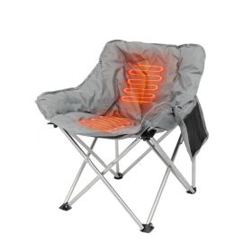 Heated Folding Chair With 3 Adjustable Heat Levels And Supports 264LBS