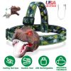 Dinosaur Headlamp Kids Headlight with Realistic Roar Sound 4 Modes