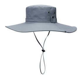 Wide Brim UV Protection Foldable Bucket Hat 12CM Brim