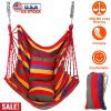 Canvas Hammock Hanging Swing Seat with Rope Seat w/ 2Pillows and 440LBS Load