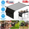 Hanging Storage Net for 35.43x23.62 Camping Table Under Table Folding Net Bag with 3 Side Pockets