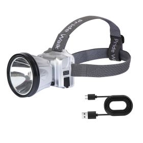 Rechargeable Headlamp High Power Flashlight with Motion Sensor 3 Light Modes