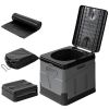 Foldable Portable Toilet with Lid with Carry Bag And Trash Bags