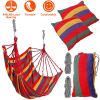 Canvas Hammock Hanging Swing Seat with Rope Seat w/ 2Pillows and 440LBS Load