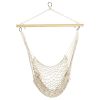 Hanging Rope Hammock Chair Swing w/ Wooden Stick 220lbs Load