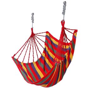 Canvas Hammock Hanging Swing Seat with Rope Seat w/ 2Pillows and 440LBS Load
