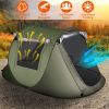 3-4 Person Waterproof Pop Up Tent with 2 Mosquito Net Windows and Carrying Bag