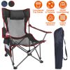 Heavy Duty Steel Foldable Reclining Chair 330LBS Load Max