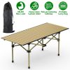 Lightweight Carbon Steel Roll-up Camping Table