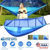 600lbs Load 2 Persons Hammock w/Mosquito Net Swing Hanging Bed w/ Strap Hook Carry Bag