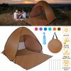 Pop Up Beach Tent Shelter - Anti-UV Automatic Waterproof Canopy for 2/3 Man w/ Net Window Storage Bag