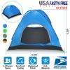 4 Season Camping Pop Up Tent w/2 Mosquito Net Doors Carrying Bag