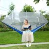 600lbs Load 2 Persons Hammock w/Mosquito Net Swing Hanging Bed w/ Strap Hook Carry Bag