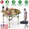 Lightweight Carbon Steel Roll-up Camping Table