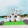 Sand Proof Water Resistant Beach Mat w/ 4 Anchors 1 Carry Bag 108x96.46in