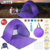 Pop Up Beach Tent Shelter - Anti-UV Automatic Waterproof Canopy for 2/3 Man w/ Net Window Storage Bag