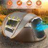 5-8 Person Pop Up Waterproof Tent with 4 Mosquito Net Windows and Carrying Bag