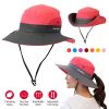 Women Summer Sun Bucket Hats Foldable UV Protection Cotton Cap
