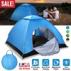 4 Season Camping Pop Up Tent w/2 Mosquito Net Doors Carrying Bag