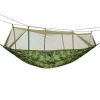 600lbs Load 2 Persons Hammock w/Mosquito Net Swing Hanging Bed w/ Strap Hook Carry Bag