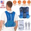 Sport Hydration Vest Running Backpack with 15oz - 50oz Water Bladder Adjustable Strap Storage Bag