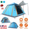 4-5 Person Camping Tent Waterproof with 2 Mosquito Net Windows, Carrying Bag