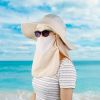 Fishing Bucket Hat, Wide Brim Breathable Unisex Sunlight-proof Removable Neck Face
