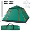 4-5 Person Camping Tent Waterproof with 2 Mosquito Net Windows, Carrying Bag