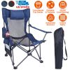 Heavy Duty Steel Foldable Reclining Chair 330LBS Load Max
