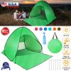 Pop Up Beach Tent Shelter - Anti-UV Automatic Waterproof Canopy for 2/3 Man w/ Net Window Storage Bag