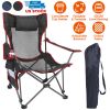 Heavy Duty Steel Foldable Reclining Chair 330LBS Load Max