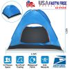 4 Season Camping Pop Up Tent w/2 Mosquito Net Doors Carrying Bag