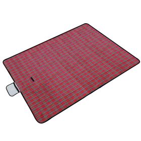 60" x 78" Waterproof Picnic Blanket with Strap (Option: WPPicnicBlanketRed)
