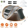 5-8 Person Pop Up Waterproof Tent with 4 Mosquito Net Windows and Carrying Bag