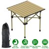 Lightweight Carbon Steel Roll-up Camping Table