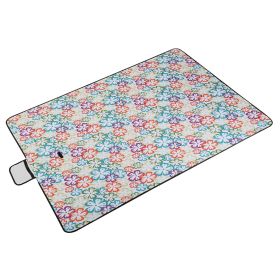 60" x 78" Waterproof Picnic Blanket with Strap (Option: WPPicnicBlanketGreenFloral)