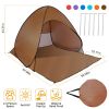 Pop Up Beach Tent Shelter - Anti-UV Automatic Waterproof Canopy for 2/3 Man w/ Net Window Storage Bag