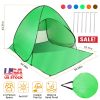 Pop Up Beach Tent Shelter - Anti-UV Automatic Waterproof Canopy for 2/3 Man w/ Net Window Storage Bag