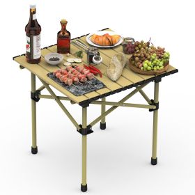 Lightweight Carbon Steel Roll-up Camping Table (Option: CampingTable5153CM)